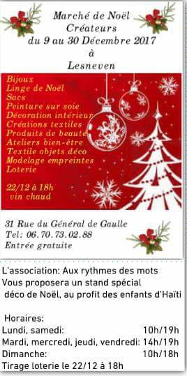 Marché de Noël Créateurs, Lesneven
