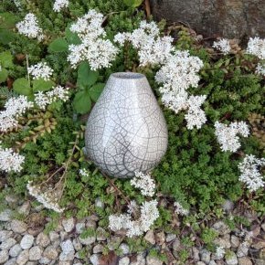 6 vase goutte raku ceramique