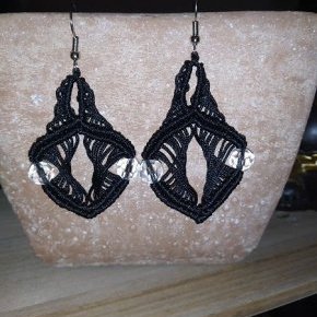 boucle d oreille micro macramé