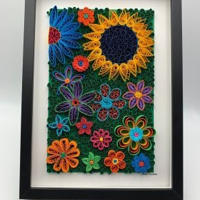 cadre quilling mimite creation floral 3