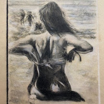 Jeune fille sur la plage
