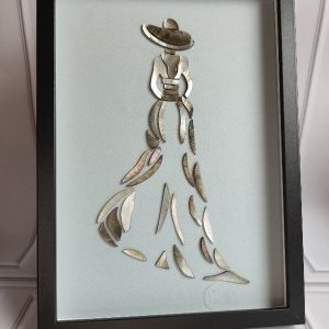 4 L Icône Tableau d Art Silhouette en Nacre d Exception