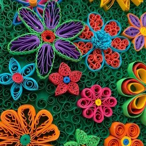 cadre quilling mimite creation floral