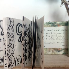 carnet d artiste fleurs libres par Cocofolies Colophon authenticité