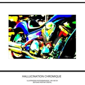 Chrome Tableau illustration Photo 80x60 Jacky a Italienne HallucinationChromique