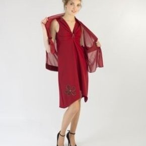Bobine En Scène Robe bordeau