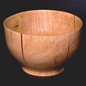 4 Coupe en bois de chêne insertions résine rouge
