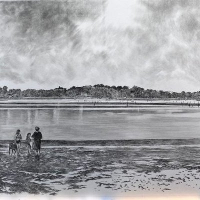 vue du Golfe du Morbihan depuis l île d Arz