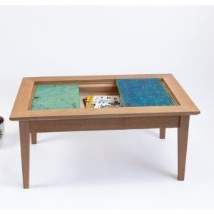 Mobilier VITRAIL en panneau OSB polychrome Jean Marc Lemahieu Sulniac Morbihan 5
