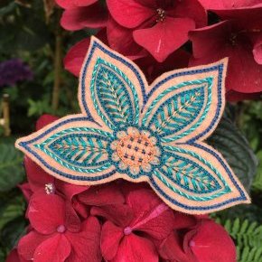 8 barrette fleur amis imaginaires
