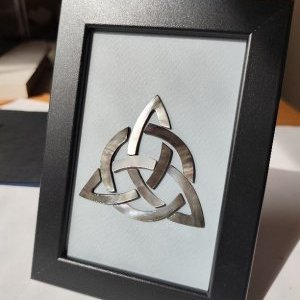 2 L Éternité Tableau d Art Triquetra Celtique en Nacre d Exception