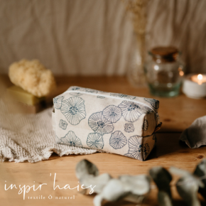 Trousse de toilette en Lin Biologique français & teinture végétale par (…)