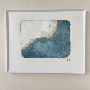 2021 03 Atelier Alexandra G TailleDouce Rivages Onde BleuOcre