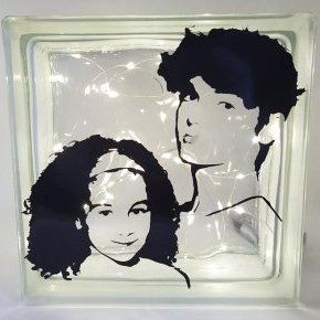 portraits sur brique