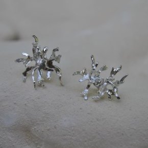 Luda bijoux - Boucle d'oreilles corail