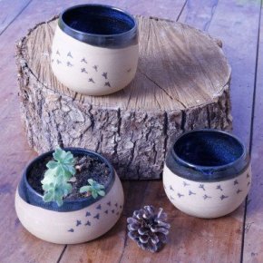 7 tasses pattes oiseaux