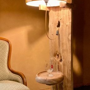 7 Tetedebois createur Luminaire Brut de cheneL