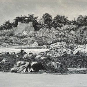chaumière de l île d Arz