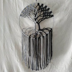 attrape rêve arbre de vie en macramé1