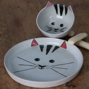 1 Assiette Chat Terra Manusia