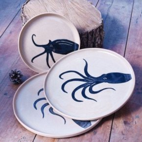 4 assortiment assiettes poulpes