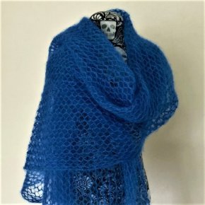 Etole tricotée en mohair et soie