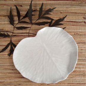 2 nenuphar faïence blanche ceramique