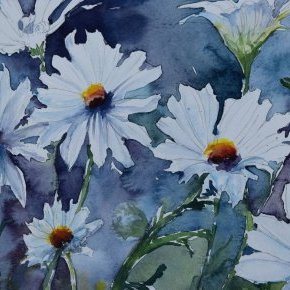 Anne Nathalie CORNEC Cosmos blanc