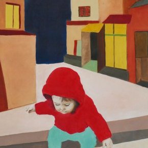 Petit japon rouge 70 x 50