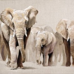 Rassemblement familliale - 54x65cm