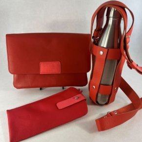 Double pochette Lison_Porte gourde_Etui lunettes