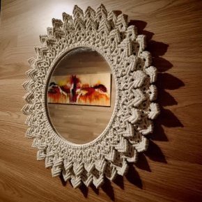 miroir double blanc