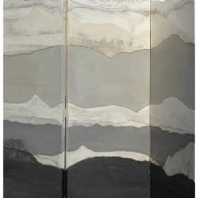 9 Sylvie Rambur Lemaître paravent 3 vantaux techniques mixtes période 9