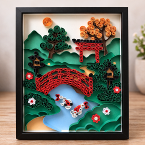 jardin japonais quilling mimite creations