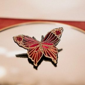 papillon brodé