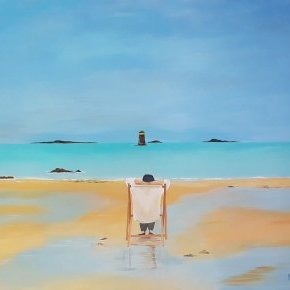 2022 regard vers le large Acrylique 75x55
