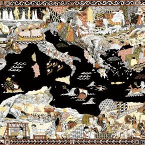 Affiche Odyssée détail de l oeuvre la carte du périple