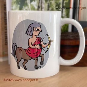 mug sagittaire illustration