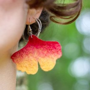 boucles d'oreilles Ginko