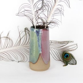 grand vase gres bicolore artisanat france