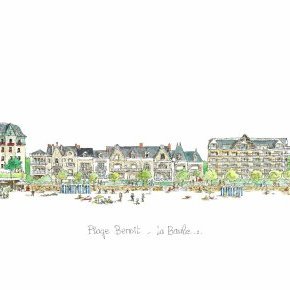 Dessin n°077 La Plage Benoit 2 La Baule