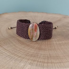 6 Bracelet agate de Montredon Labessonnié face