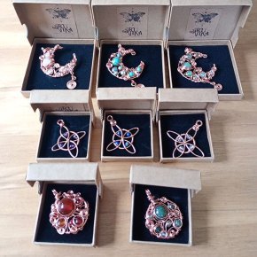 6 artivika pendentifs