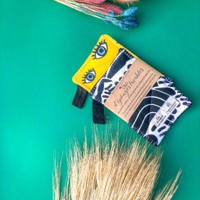 bouclesoreilles tissu upcyclé les decousues bijoux naturel zerodechet (…)