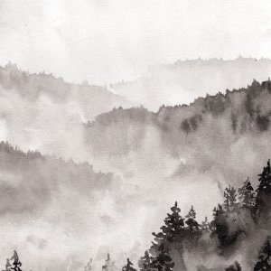 10 Foret brumeuse Encre de Chine Faustine