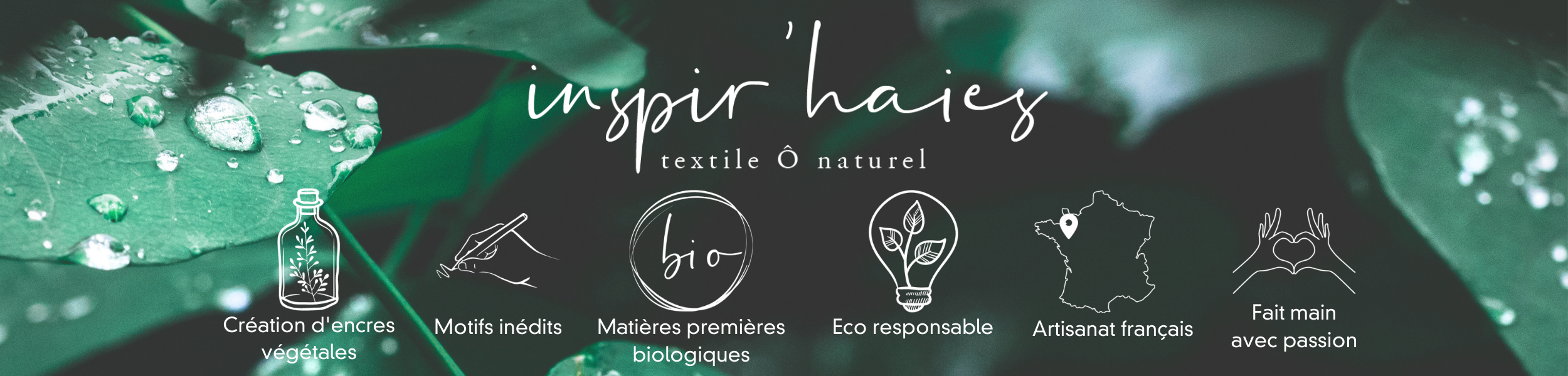 bannière Inspir'haies, textile o naturel