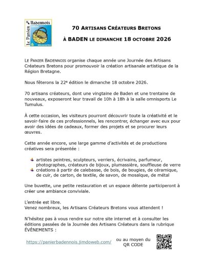 Journée des artisans créateurs bretons